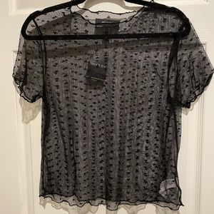 Forever 21+ Sheer Short Sleeve Shirt